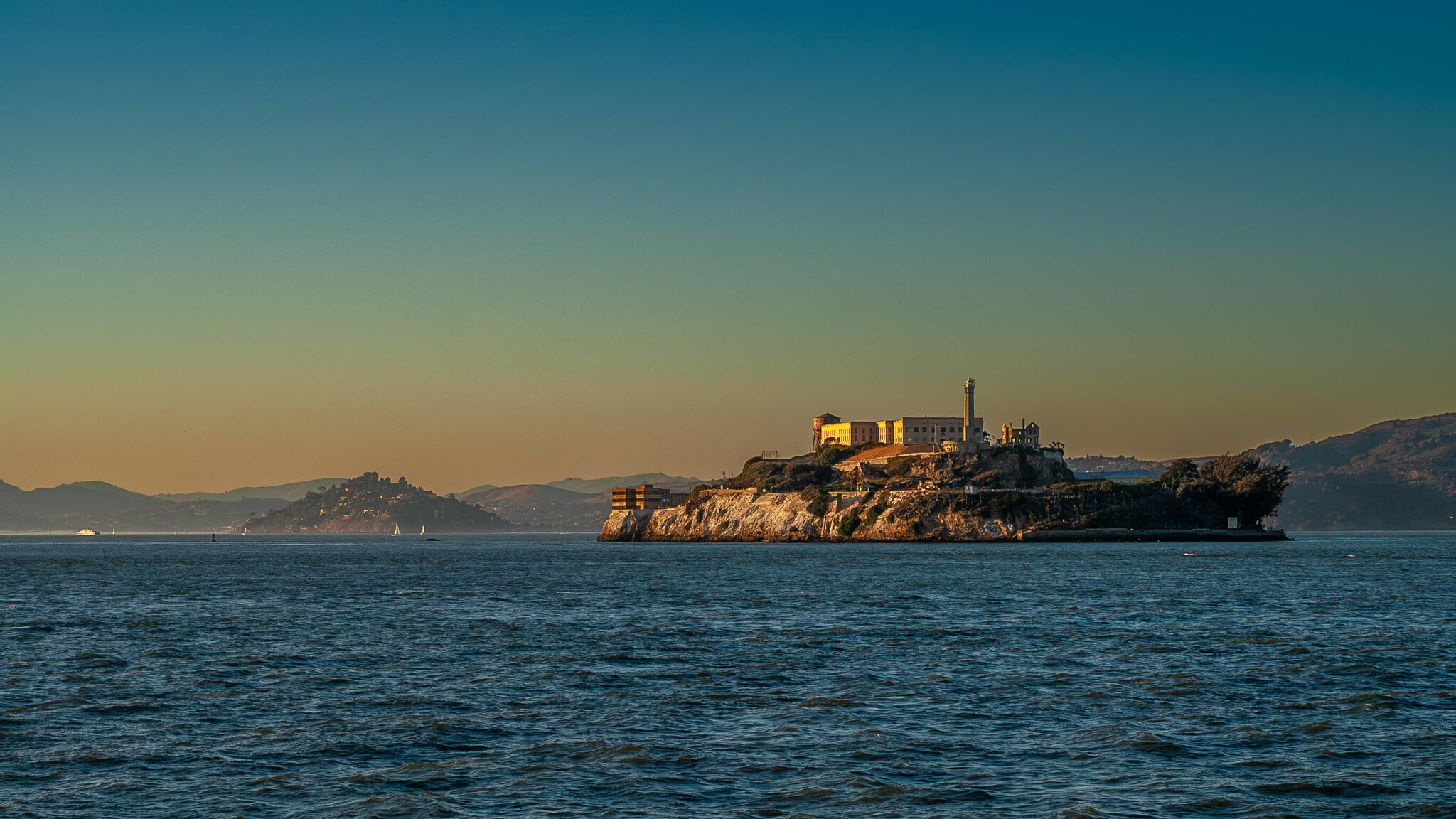 Alcatraz at Golden Dusk