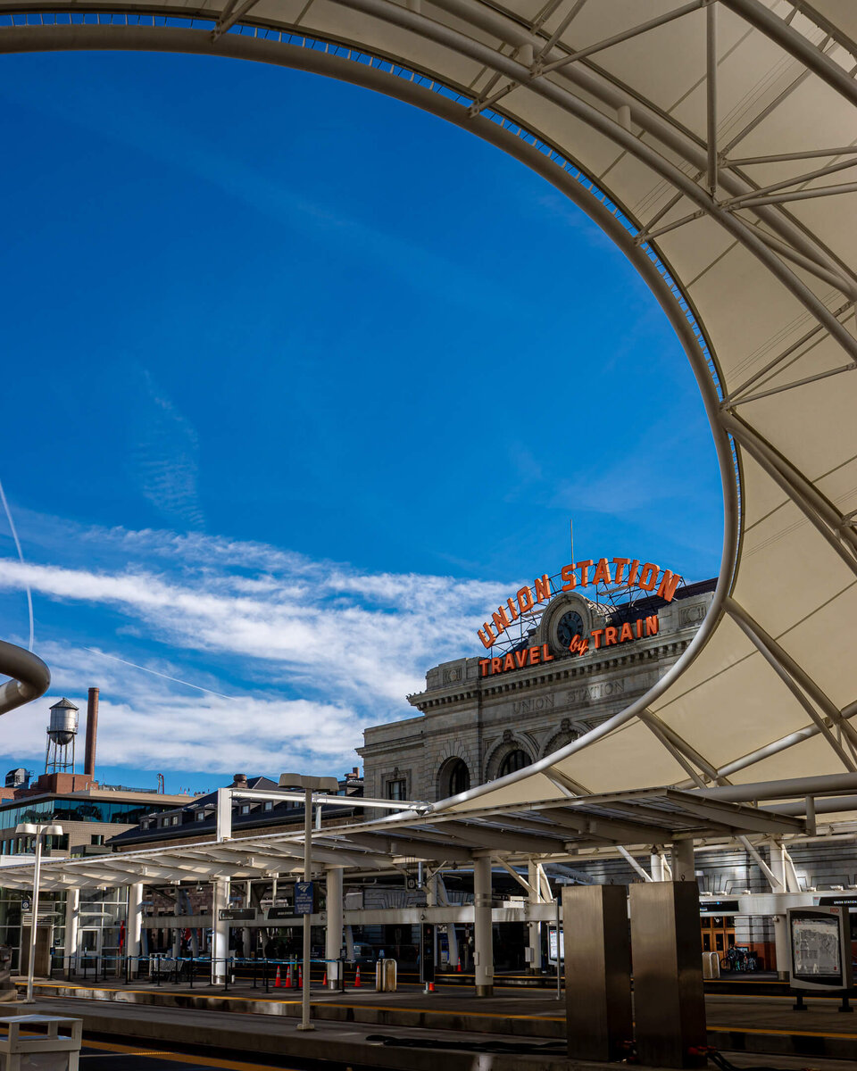 Union Station Under Blue Sky