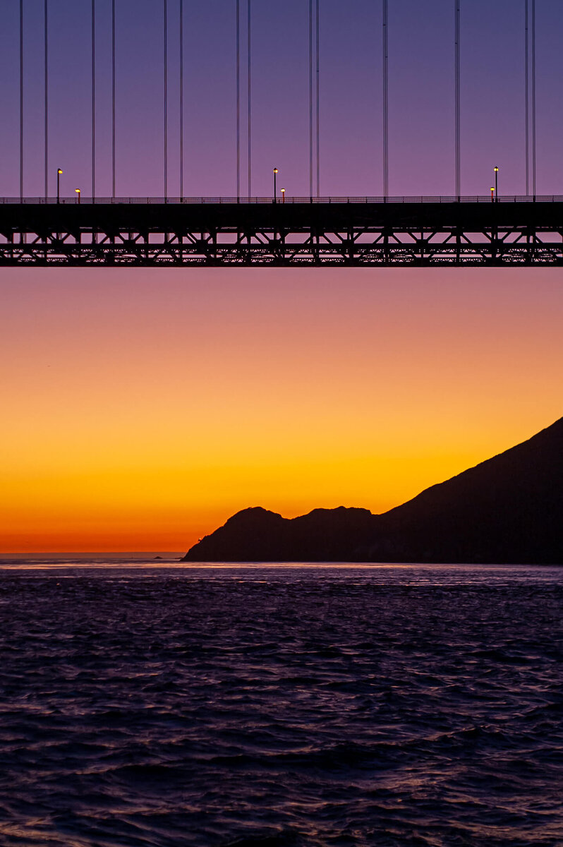 Golden Gate at Blazing Dusk